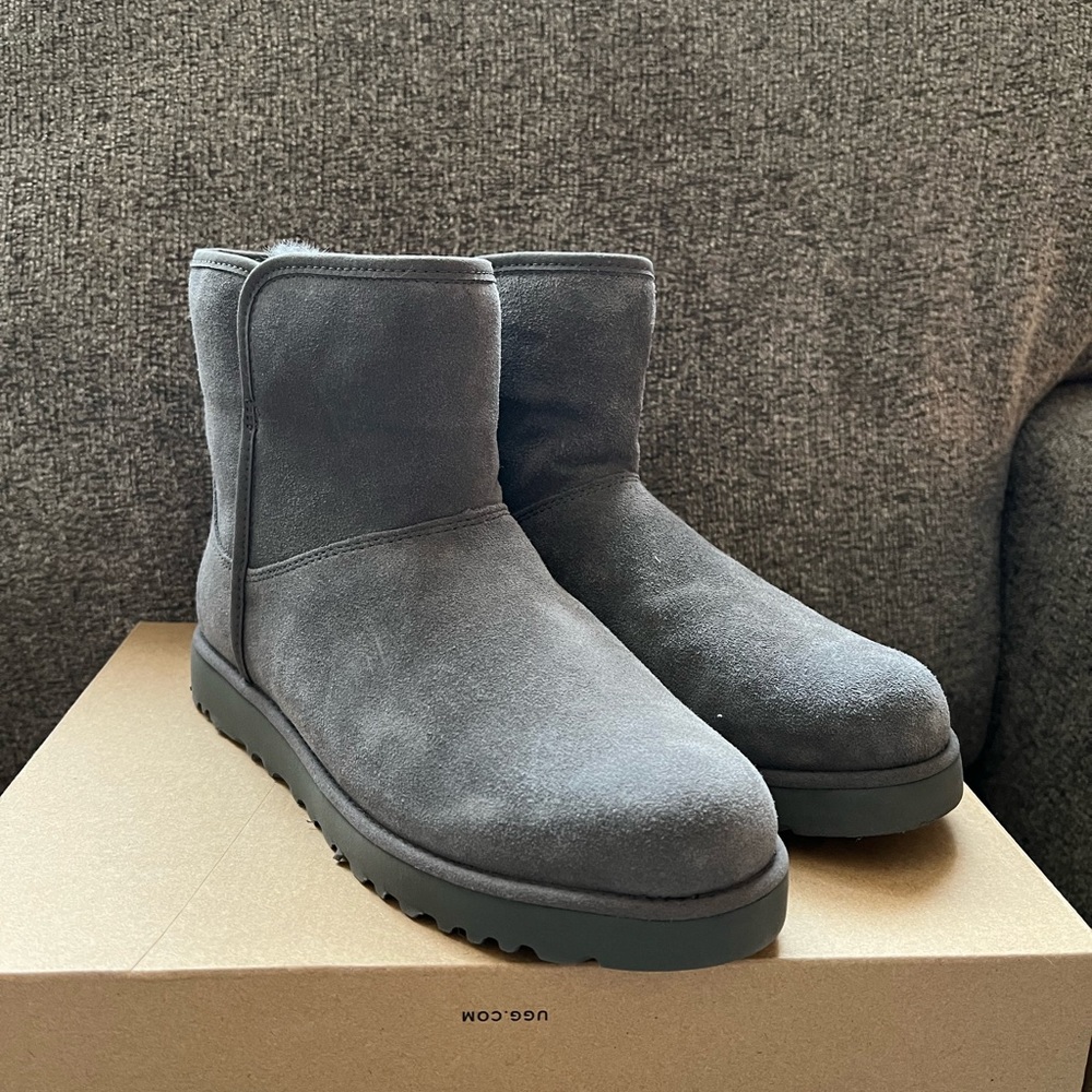 Ugg Mini Boots Cory II Size 8 Grey NWT